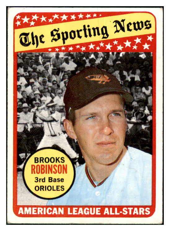 1969 Topps Baseball #421 Brooks Robinson A.S. Orioles EX 512618