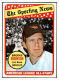 1969 Topps Baseball #421 Brooks Robinson A.S. Orioles EX 512618