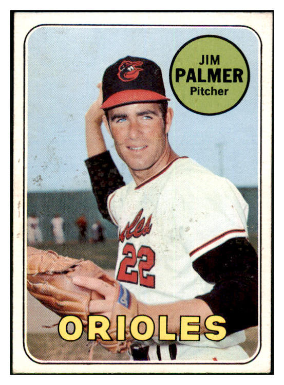 1969 Topps Baseball #573 Jim Palmer Orioles EX 512619