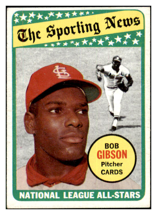 1969 Topps Baseball #432 Bob Gibson A.S. Cardinals EX 512622