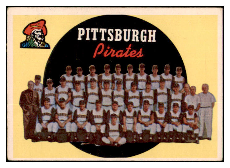 1959 Topps Baseball #528 Pittsburgh Pirates Team VG-EX marked 512631