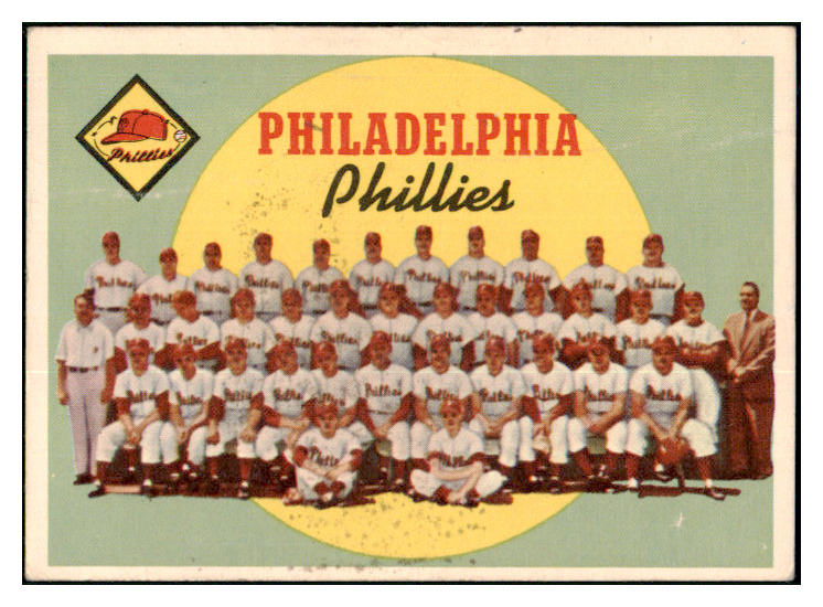 1959 Topps Baseball #008 Philadelphia Phillies Team VG-EX 512641