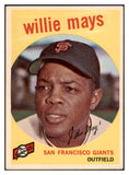 1959 Topps Baseball #050 Willie Mays Giants Good 512644