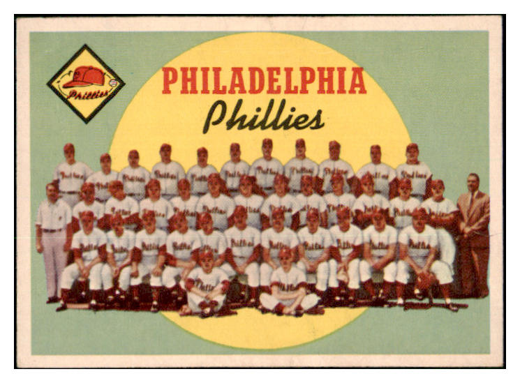 1959 Topps Baseball #008 Philadelphia Phillies Team EX+/EX-MT 512646