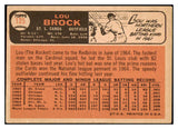 1966 Topps Baseball #125 Lou Brock Cardinals VG-EX 512656