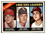 1966 Topps Baseball #222 A.L. ERA Leaders McDowell VG-EX 512659