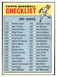 1966 Topps Baseball #183 Checklist 3 EX Unmarked 512664