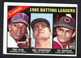 1966 Topps Baseball #216 A.L. Batting Leaders Yastrzemski EX 512666