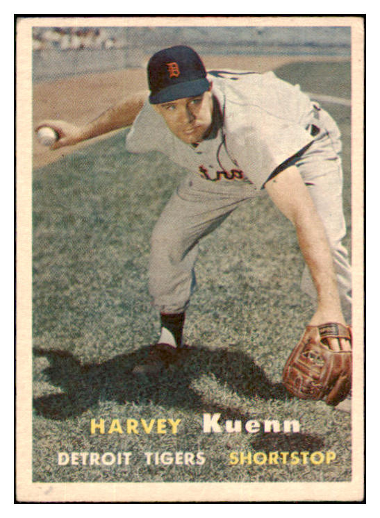 1957 Topps Baseball #088 Harvey Kuenn Tigers VG-EX 512676