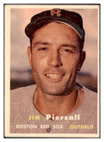 1957 Topps Baseball #075 Jimmy Piersall Red Sox EX 512680