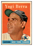 1958 Topps Baseball #370 Yogi Berra Yankees EX-MT 512689