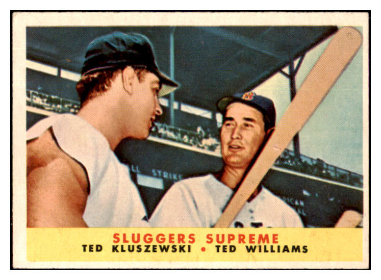 1958 Topps Baseball #321 Ted Williams Ted Kluszewski EX-MT 512690