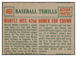 1959 Topps Baseball #461 Mickey Mantle IA Yankees EX-MT 512692