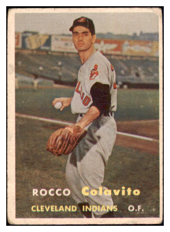 1957 Topps Baseball #212 Rocky Colavito Indians Good 512714