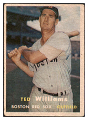 1957 Topps Baseball #001 Ted Williams Red Sox Good 512715