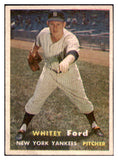 1957 Topps Baseball #025 Whitey Ford Yankees EX+/EX-MT 512724