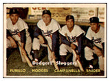 1957 Topps Baseball #400 Roy Campanella Duke Snider Gil Hodges VG-EX 512725