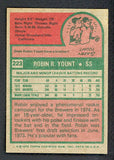 1975 Topps Baseball #223 Robin Yount Brewers Fair 512727