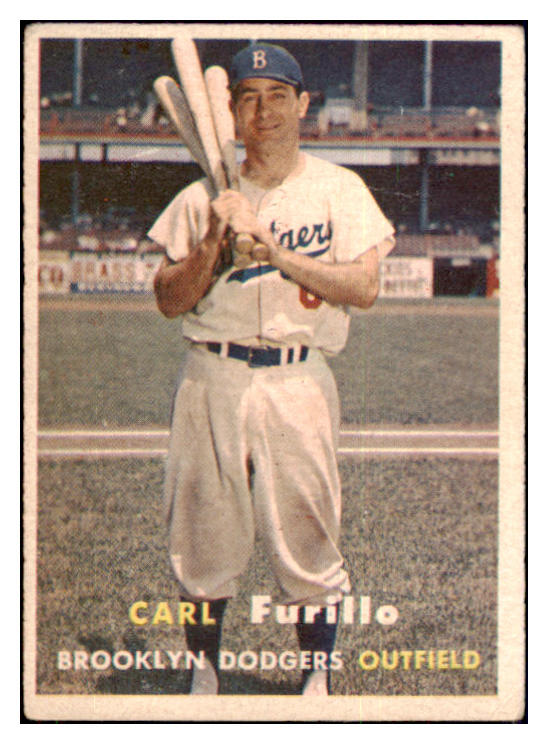 1957 Topps Baseball #045 Carl Furillo Dodgers VG-EX 512740