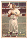 1957 Topps Baseball #045 Carl Furillo Dodgers EX+/EX-MT 512741