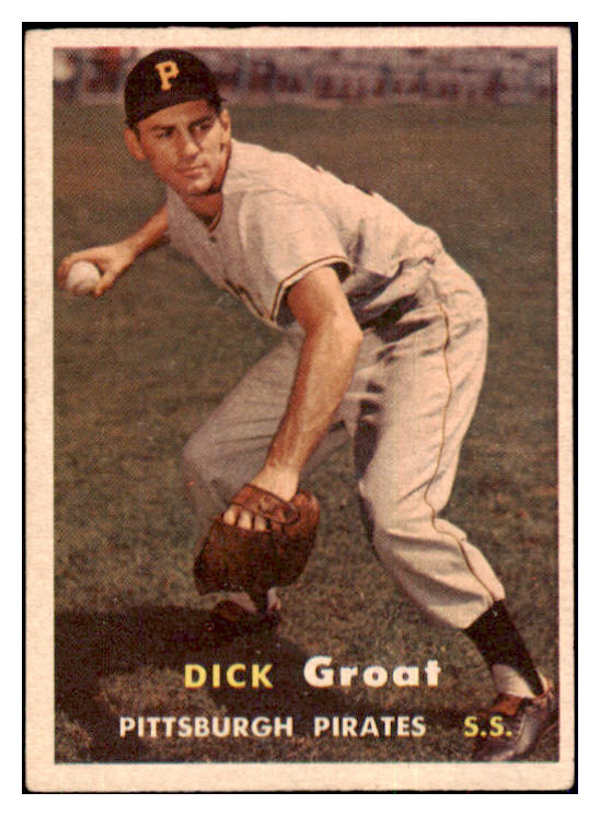 1957 Topps Baseball #012 Dick Groat Pirates VG-EX 512743