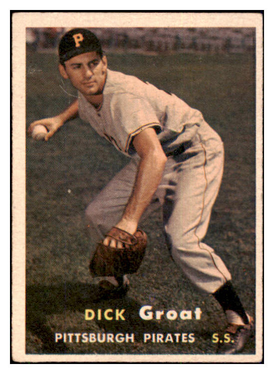 1957 Topps Baseball #012 Dick Groat Pirates VG-EX 512744