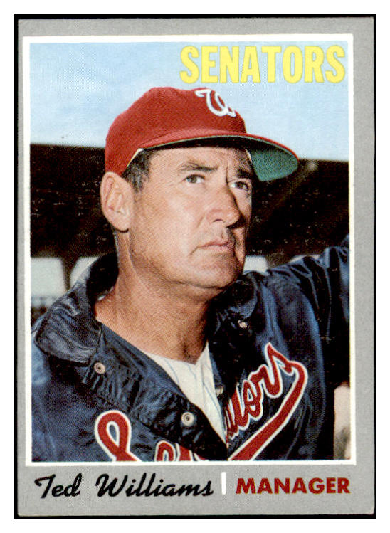 1970 Topps Baseball #211 Ted Williams Senators EX-MT 512771