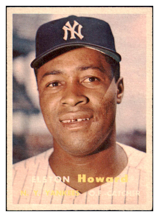 1957 Topps Baseball #082 Elston Howard Yankees EX+/EX-MT 512792