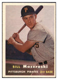 1957 Topps Baseball #024 Bill Mazeroski Pirates EX-MT 512793