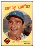 1959 Topps Baseball #163 Sandy Koufax VG-EX 512794