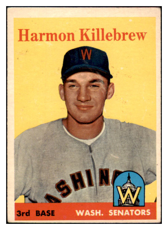 1958 Topps Baseball #288 Harmon Killebrew Senators EX 512803