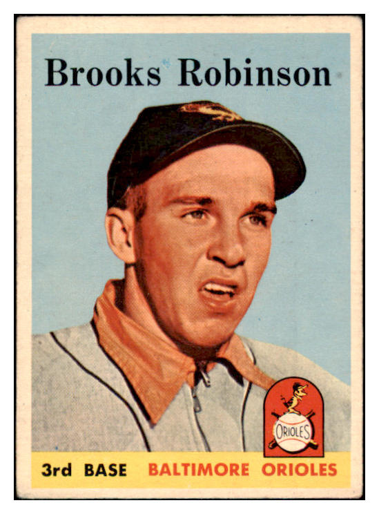 1958 Topps Baseball #307 Brooks Robinson Orioles VG-EX 512807