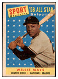 1958 Topps Baseball #486 Willie Mays A.S. Giants VG-EX 512812