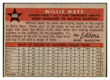 1958 Topps Baseball #486 Willie Mays A.S. Giants VG-EX 512812