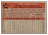 1958 Topps Baseball #485 Ted Williams A.S. Red Sox VG-EX 512813