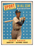 1958 Topps Baseball #482 Ernie Banks A.S. Cubs VG-EX 512814