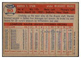 1957 Topps Baseball #090 Warren Spahn Braves EX 512817