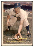 1957 Topps Baseball #030 Pee Wee Reese Dodgers EX-MT 512823