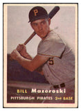 1957 Topps Baseball #024 Bill Mazeroski Pirates VG-EX 512825