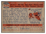 1957 Topps Baseball #334 Jerry Schoonmaker Senators VG-EX 512832