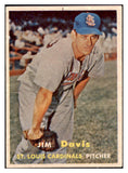 1957 Topps Baseball #273 Jim Davis Cardinals VG-EX 512833