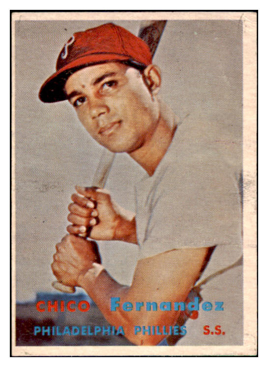 1957 Topps Baseball #305 Chico Fernandez Phillies VG-EX 512834