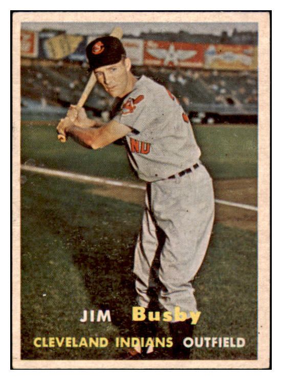 1957 Topps Baseball #309 Jim Busby Indians VG-EX 512835