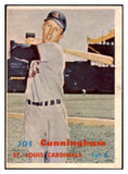 1957 Topps Baseball #304 Joe Cunningham Cardinals VG-EX 512840