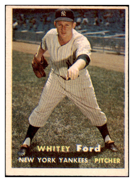 1957 Topps Baseball #025 Whitey Ford Yankees VG-EX 512846