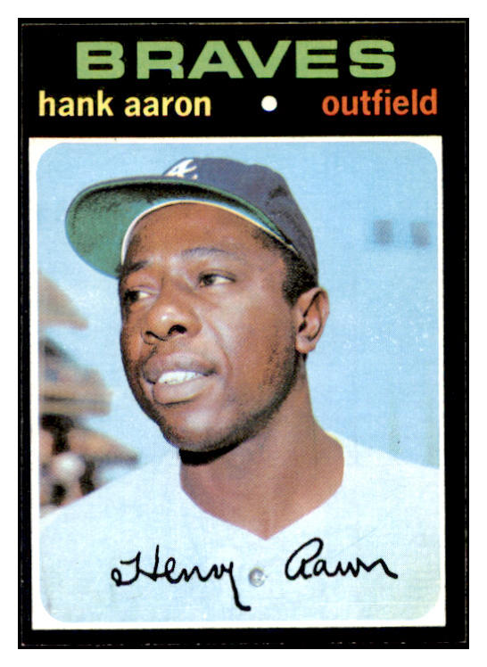 1971 Topps Baseball #400 Hank Aaron Braves EX-MT 512851