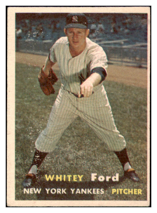 1957 Topps Baseball #025 Whitey Ford Yankees VG-EX 512860