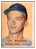 1957 Topps Baseball #338 Jim Bunning Tigers VG-EX 512865