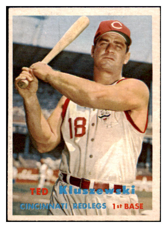 1957 Topps Baseball #165 Ted Kluszewski Reds EX-MT 512878