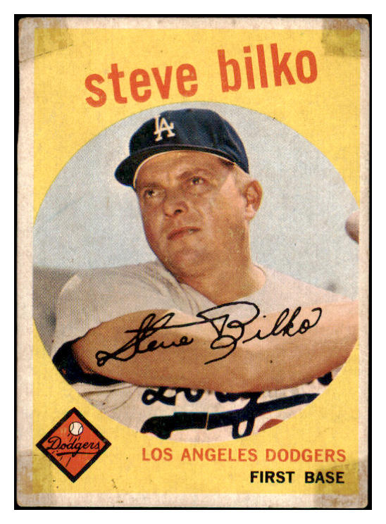 1959 Topps Venezuelan #043 Steve Bilko Dodgers Good tape 512884